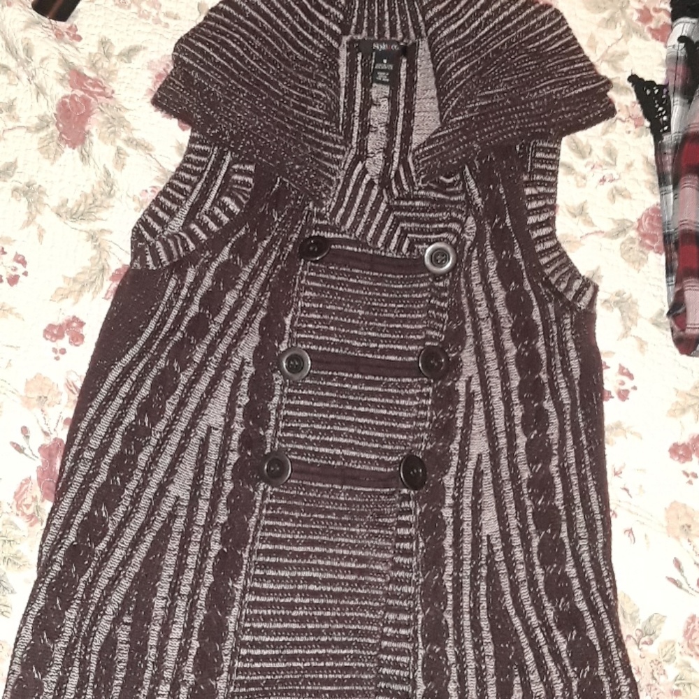 Tunic sweater vest